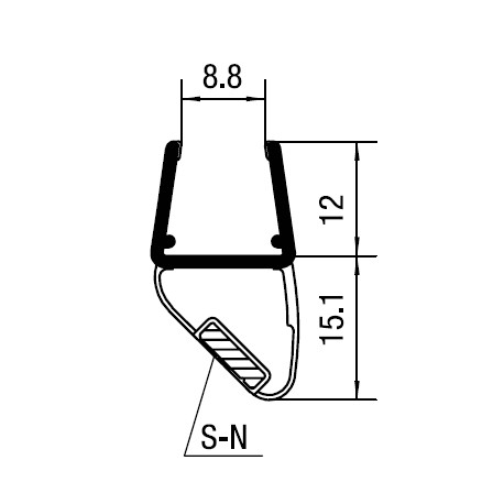 Magnetic door seal