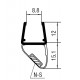 Türdichtprofil mit Magneteinlage