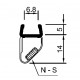 Türdichtprofil mit Magneteinlage