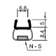 Türdichtprofil mit Magneteinlage