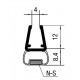 Türdichtprofil mit Magneteinlage