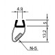 Türdichtprofil mit Magneteinlage